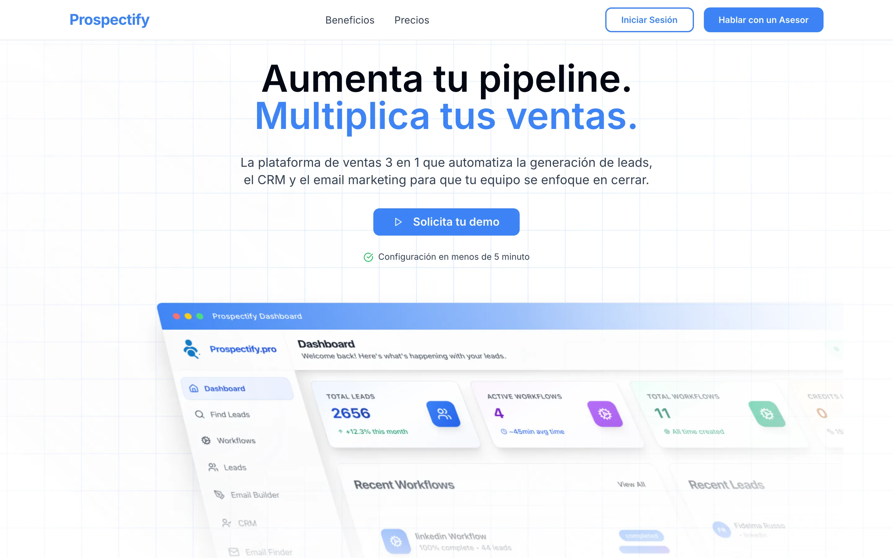 Sitio de Prospectify