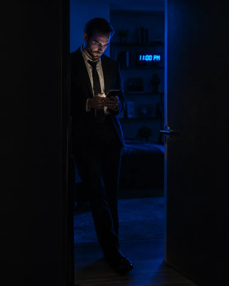 Un cliente escribe desde su casa a las once de la noche